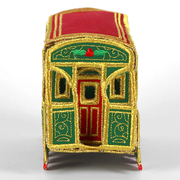 3D Christmas Train Car (In-the-Hoop) - Image 11