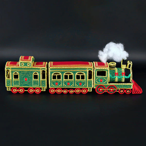 3D Christmas Train Car (In-the-Hoop) - Image 15