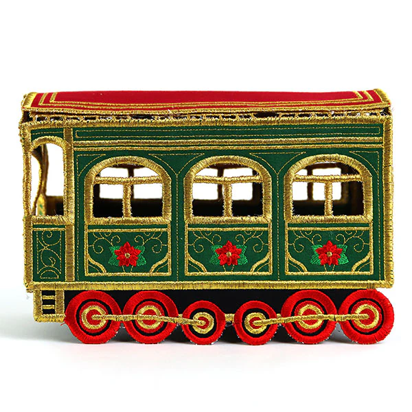 3D Christmas Train Car (In-the-Hoop) - Image 6
