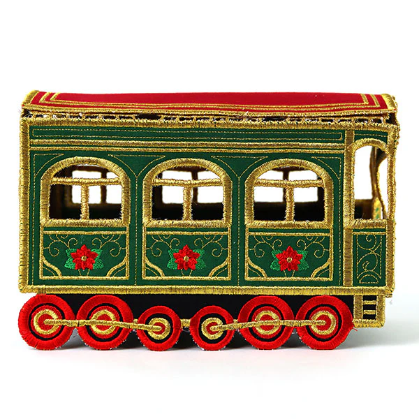 3D Christmas Train Car (In-the-Hoop) - Image 8