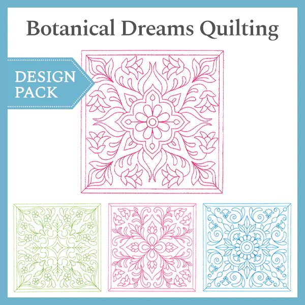 A Botanical Dreams Quilting Design Pack - Image 4