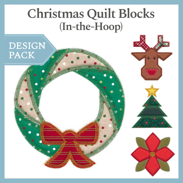 A Christmas Quilt Blocks (In-the-Hoop) Design Pack - Image 4
