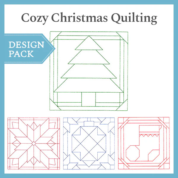 A Cozy Christmas Quilting Design Pack - Image 2