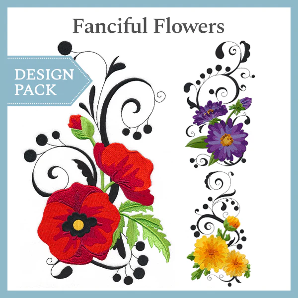 A Fanciful Flowers Design Pack - Image 4