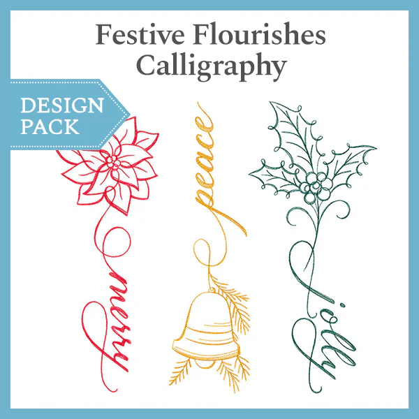 A Festive Flourishes Calligraphy Design Pack - Image 3