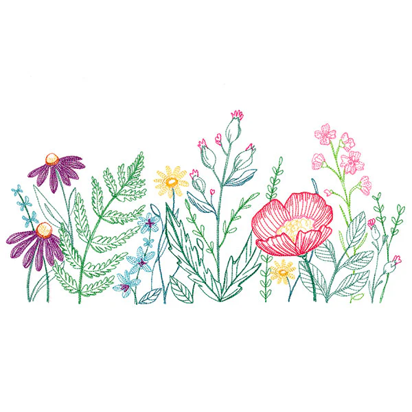 A Field of Dainty Blooms Border - Image 5