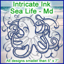 A Intricate Ink Sea Life Design Pack - Image 3