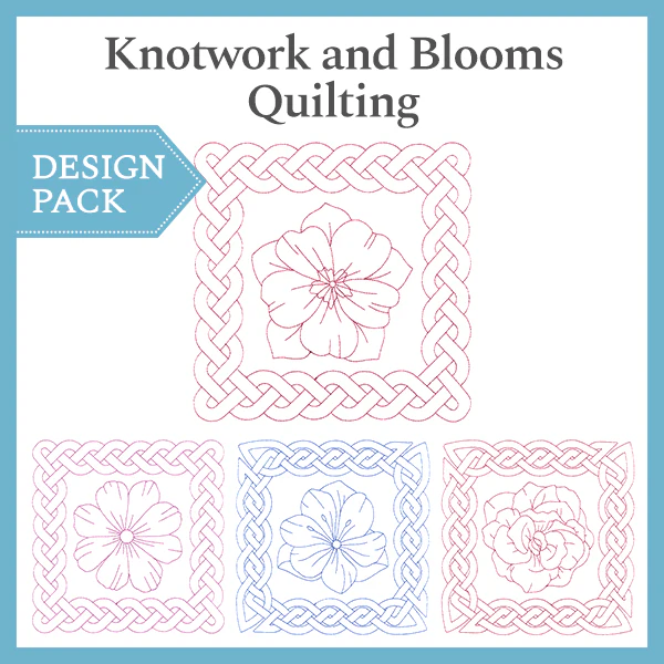 A Knotwork and Blooms Quilting Design Pack - Image 3