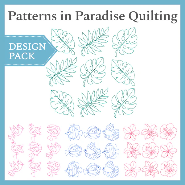 A Patterns in Paradise Quilting Design Pack - Image 3
