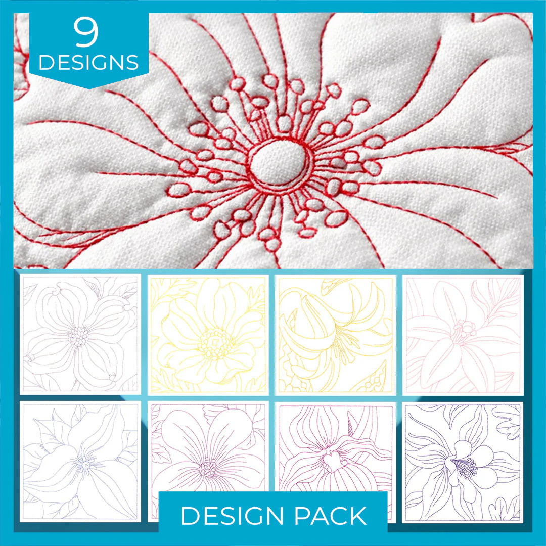 A Perfect Petals Quilting III Design Pack - Image 6