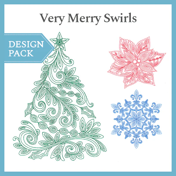 A Very Merry Swirls Design Pack - Image 5