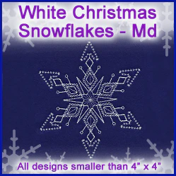 A White Christmas Snowflakes Design Pack - Image 4