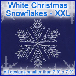 A White Christmas Snowflakes Design Pack - Image 6