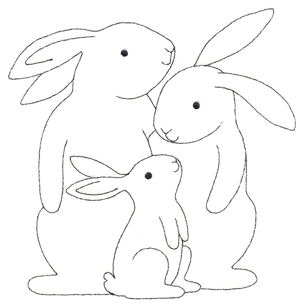 Adorable Bunny Family - Image 2