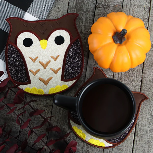 Adorable Owl Trivet (In-the-Hoop) - Image 8