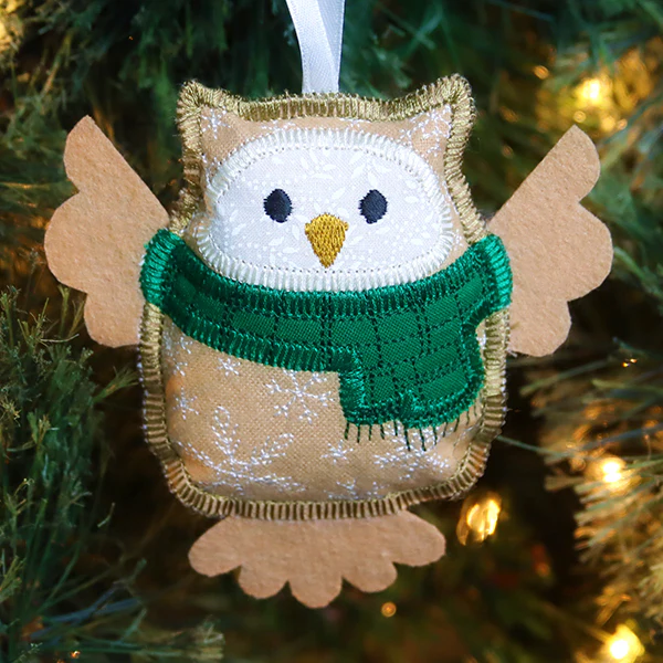 Adorable Winter Owl Ornament (In-the-Hoop) - Image 7