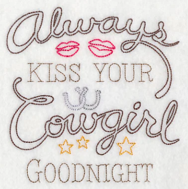Always Kiss Your Cowgirl Goodnight (Vintage) - Image 4