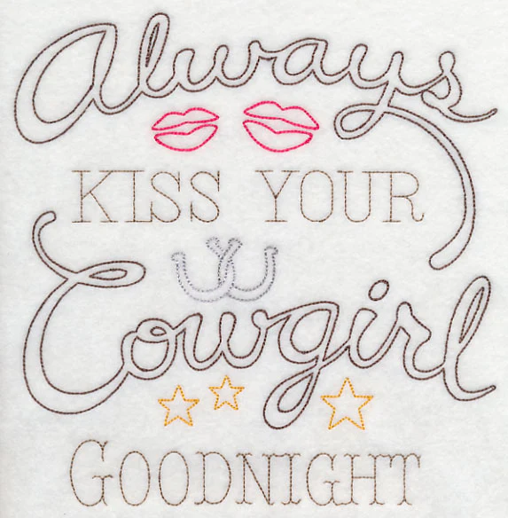 Always Kiss Your Cowgirl Goodnight (Vintage) - Image 6