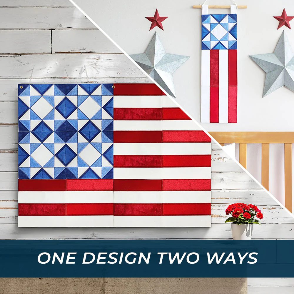 Americana Flag Panel Set (Applique) - Image 2
