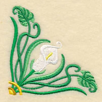 Art Deco Calla Lily - Corner - Image 3