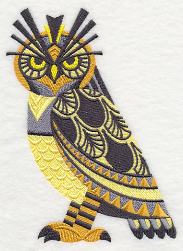 Art Deco Great Horned Owl - Image 3