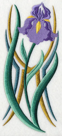 Art Deco Iris - Vertical Border - Image 6