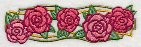 Art Deco Rose Border - Image 3