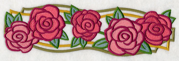 Art Deco Rose Border - Image 5