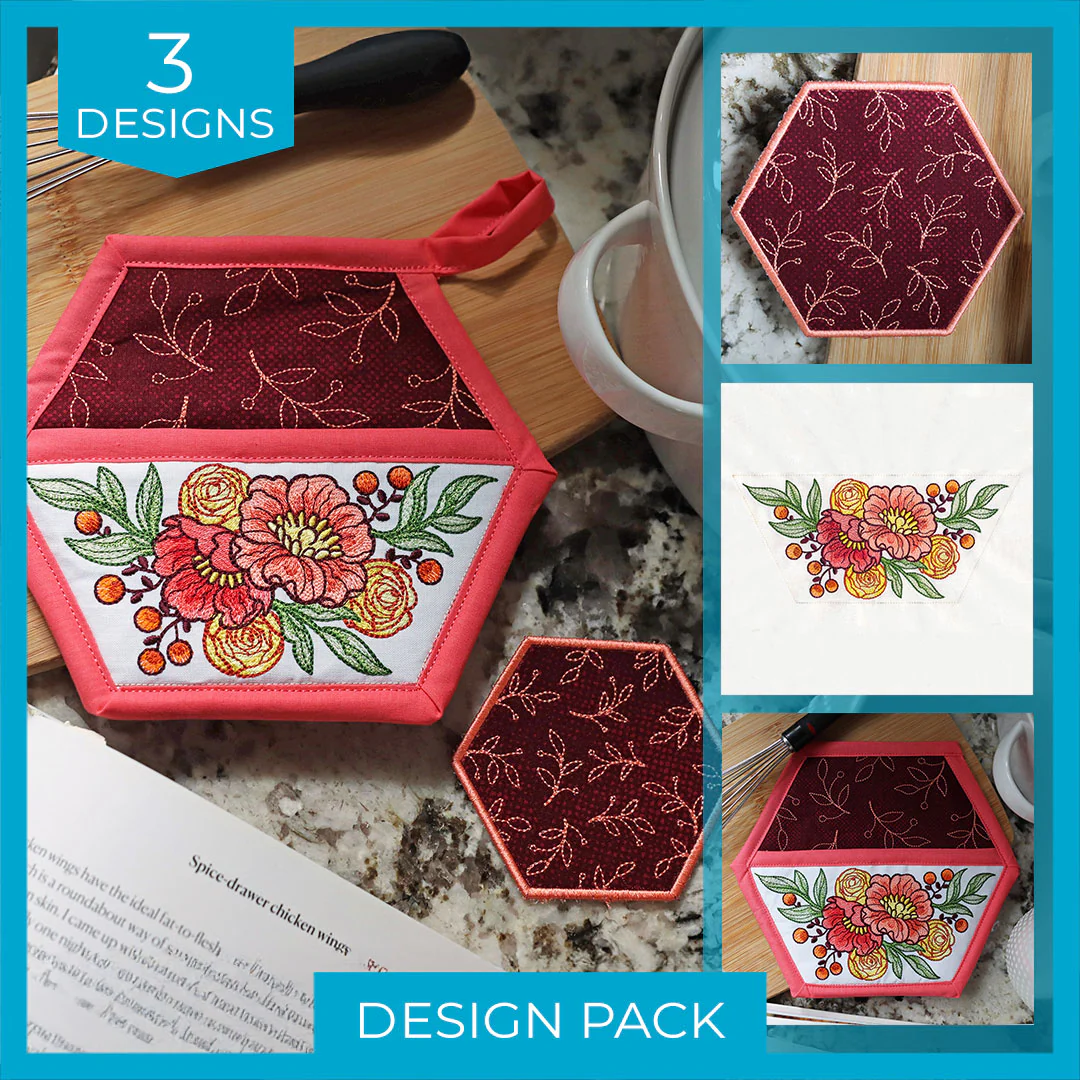 Autumn Blooms Hexagon Kitchen Design Pack - Image 2