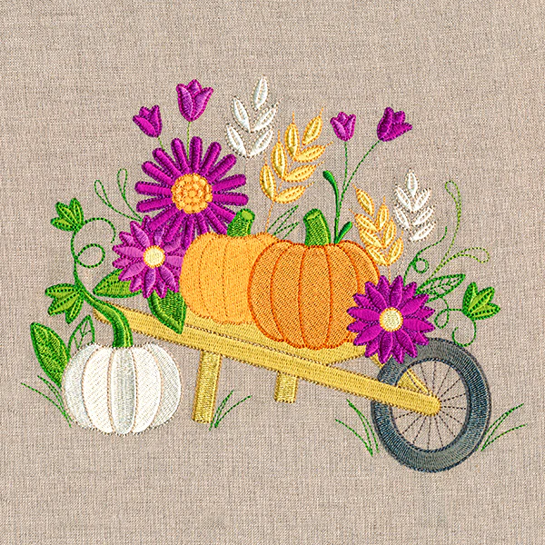 Autumn Blossoms and Wheelbarrow - Image 5