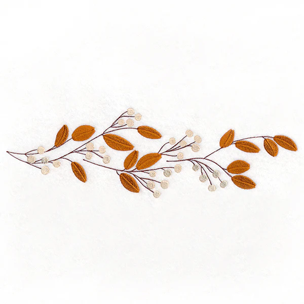 Autumn Branches and Berries Border