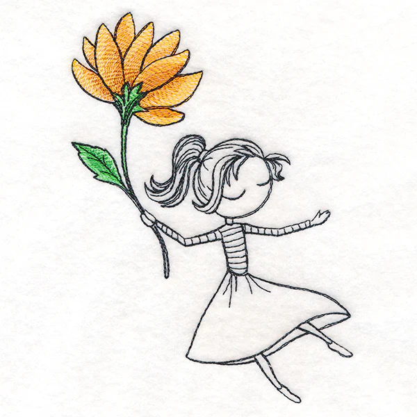 Autumn Breeze Beauty with Flower - Image 2