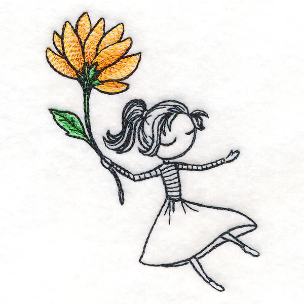 Autumn Breeze Beauty with Flower - Image 3