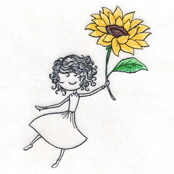 Autumn Breeze Beauty with Sunflower - Image 2