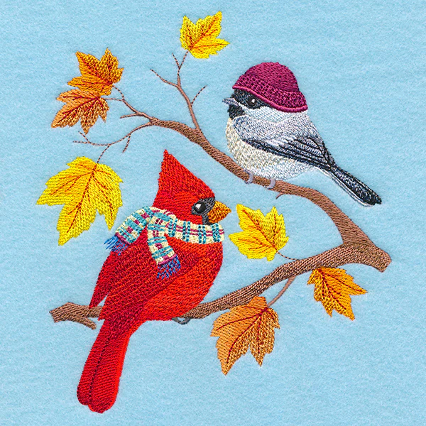 Autumn Bundled-Up Birdies - Image 3