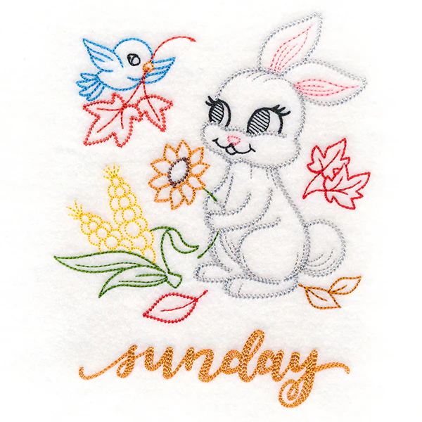 Autumn Bunny on Sunday (Vintage) - Image 3