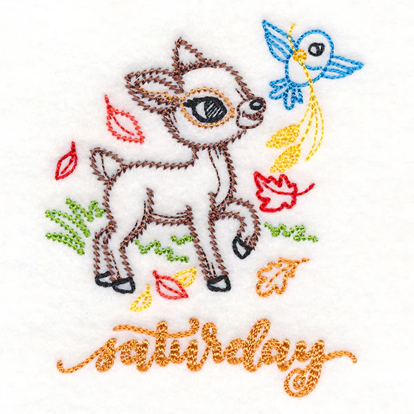 Autumn Deer on Saturday (Vintage) - Image 2