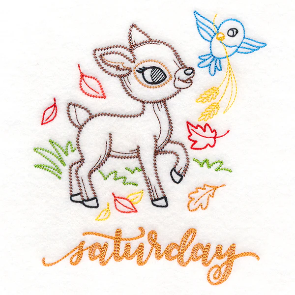 Autumn Deer on Saturday (Vintage) - Image 3