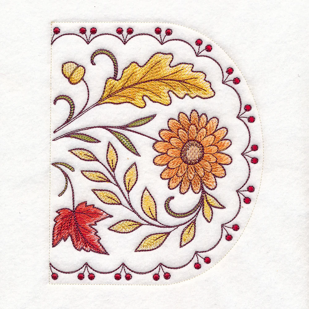 Autumn Floral & Leaves Table Runner Set - Image 7