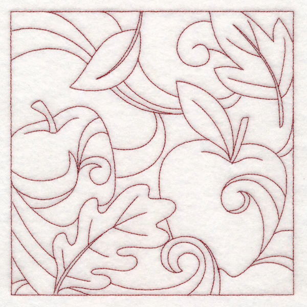 Autumn Quilting Apples (Double Run) - Image 2