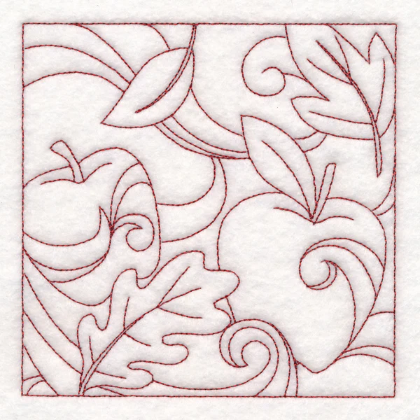 Autumn Quilting Apples (Double Run) - Image 4