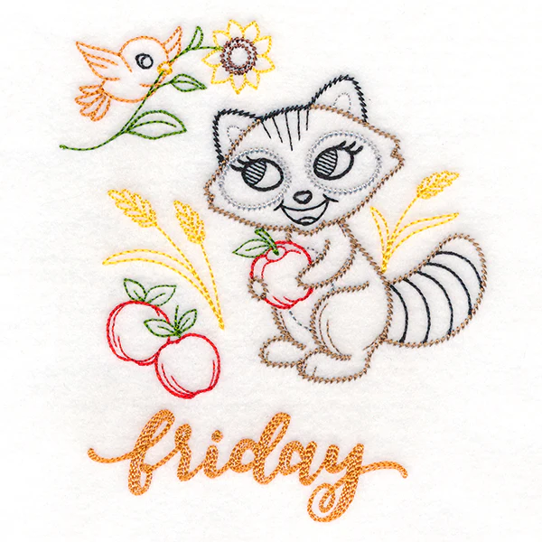 Autumn Raccoon on Friday (Vintage) - Image 3