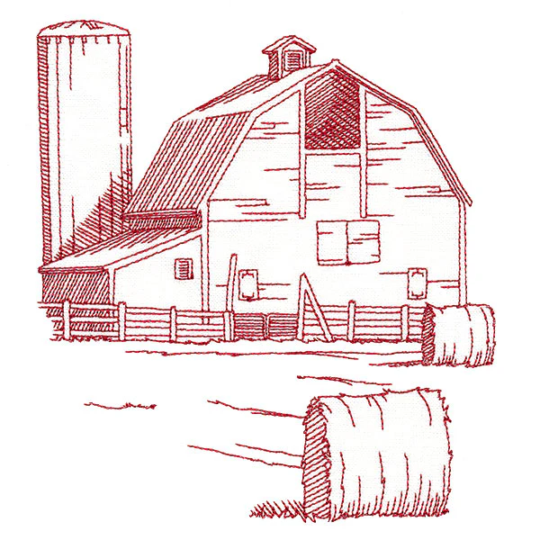 Barnyard Etchings - Barn - Image 3