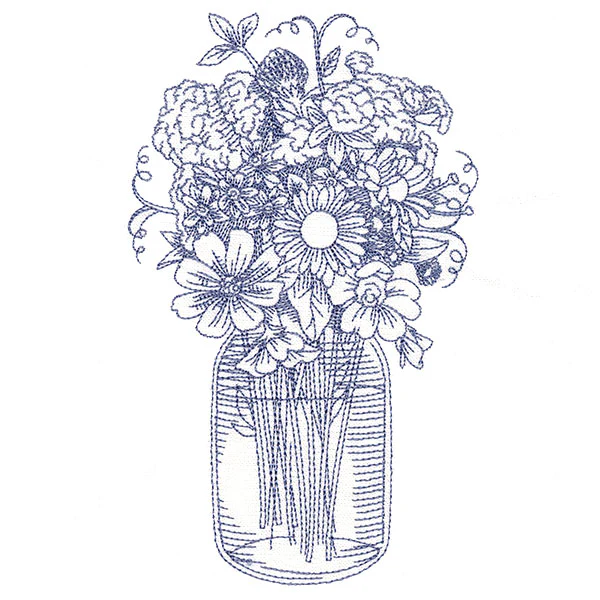 Barnyard Etchings - Mason Jar Bouquet - Image 4