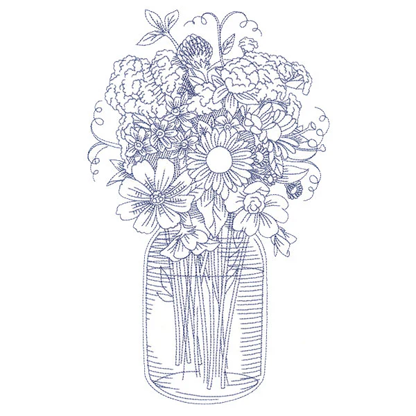 Barnyard Etchings - Mason Jar Bouquet - Image 5