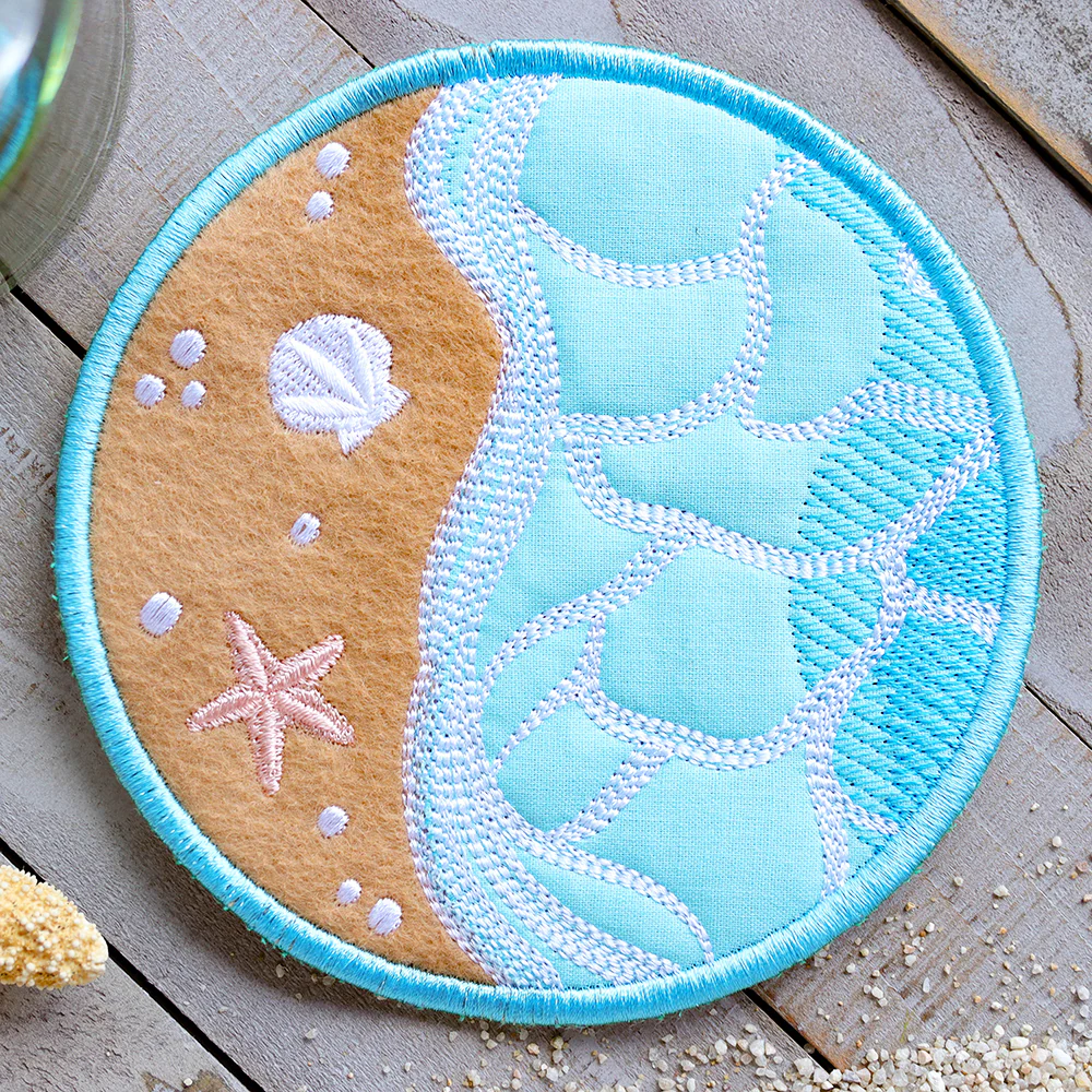 Beach Time Coaster (In-the-Hoop) - Image 2