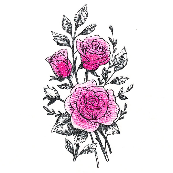 Beautiful Rose Etching - Image 3