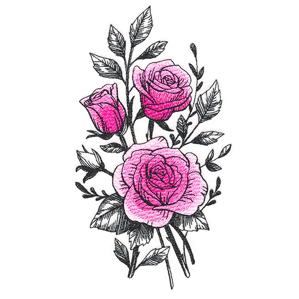 Beautiful Rose Etching - Image 4