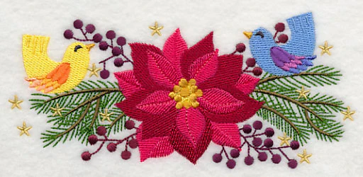 Birdies on Poinsettia & Pine - Image 4