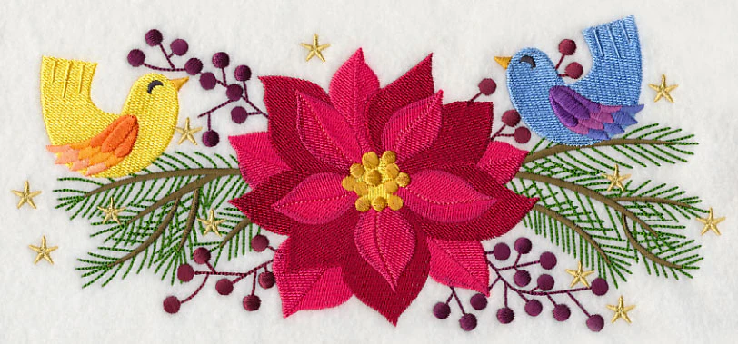 Birdies on Poinsettia & Pine - Image 6